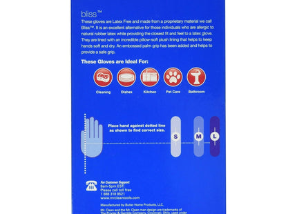 Mr. Clean Premium Latex-Free Gloves Bliss Medium Size 1-Pair (4 Pack) - Household Supplies > Cleaning