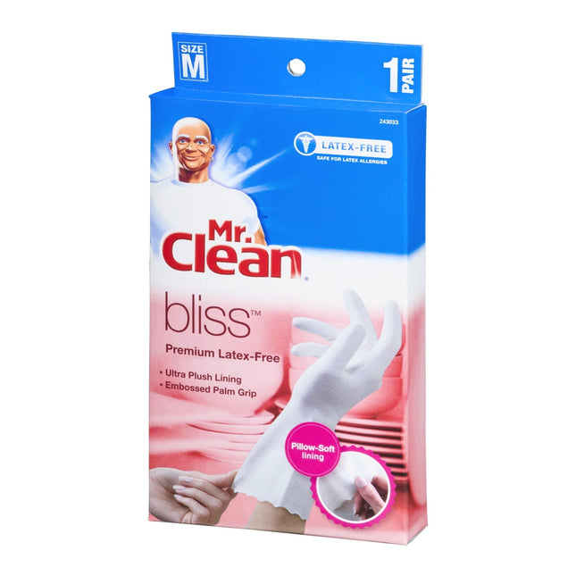 Mr. Clean Premium Latex-Free Gloves Bliss Medium Size 1-Pair (6 Pack) - Household Supplies > Cleaning