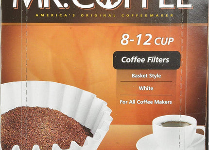 Mr. Coffee White Paper Basket Filters 8-12 Cup 50ct (3 Pack) - Food & Beverages > Non-Alcoholic Drinks