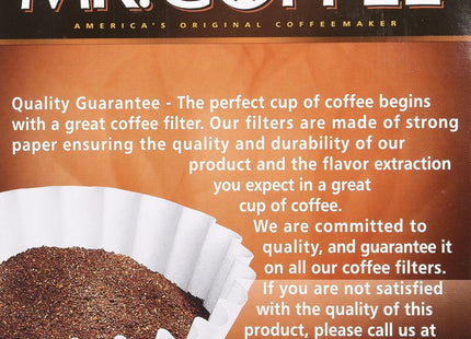 Mr. Coffee White Paper Basket Filters 8-12 Cup 50ct (3 Pack) - Food & Beverages > Non-Alcoholic Drinks