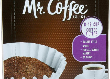 Mr. Coffee White Paper Basket Filters 8-12 Cup 50ct (3 Pack) - Food & Beverages > Non-Alcoholic Drinks