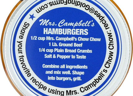 Mrs. Campbell’s All Natural Sweet Southern Chow Relish 16oz (12 Pack) - Food & Beverages > Jam Honey Spreads Jams