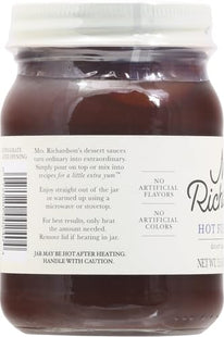 Mrs Richardsons Topping Fudge Hot 15.5 OZ (Pack Of 12) - Food Beverages & Tobacco > Items Condiments Sauces Dessert