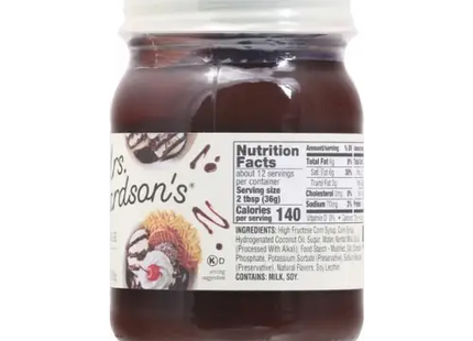 Mrs Richardsons Topping Fudge Hot 15.5 OZ (Pack Of 1) - Food Beverages & Tobacco > Items Condiments Sauces Dessert