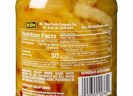 Mt. Olive Simply Vidalia Pickled Onion Strips No Artificial Color 16oz (2 Pack) - Food & Beverages > Jam Honey Spreads