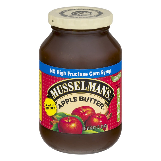 Musselman’s American Grown Apples Fat Free Non-GMO Apple Butter 17oz (6 Pack) - Food & Beverages > Jam Honey Spreads