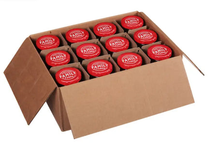 a box of six red peppers