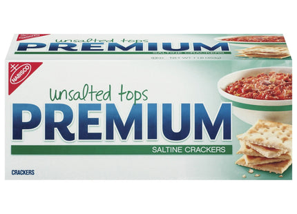 Nabisco Premium Unsalted Tops Saltine Crispy Low Salt Crackers 16oz (24 Pack) - Food & Beverages > Pantry Crispbread