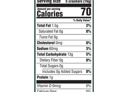 Nabisco Premium Unsalted Tops Saltine Crispy Low Salt Crackers 16oz - Food & Beverages > Pantry Crispbread