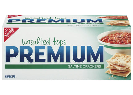 Nabisco Premium Unsalted Tops Saltine Crispy Low Salt Crackers 16oz (12 Pack) - Food & Beverages > Pantry Crispbread