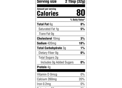 a close up of a nutrition label on a white background