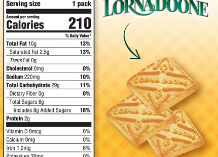 Nabisco Lorna Doone Shortbread Cookies 1.5 x 3 Per Box 4.5oz (10 Pack) - Food & Beverages > Sweets Chocolate Biscuits