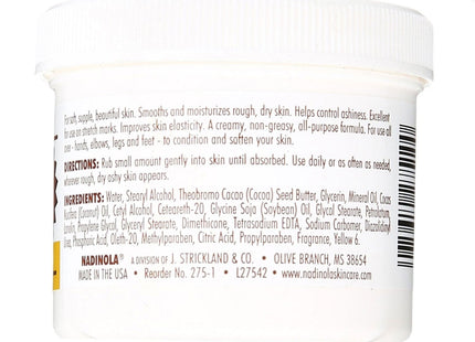 Nadinola Cocoa Butter Cream Smooth & Moisturize Dry Rough Skin 4oz - Personal Care > Lotion Moisturizer