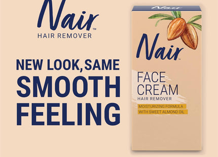 Nair Moisturizing Facial Hair Removal Cream With Sweet Almond Oil 2oz (12 Pack) - Personal Care > Shaving & Grooming