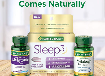 Nature’s Bounty Natural Sleep Aid Relaxation & Softgels 5mg 90ct (12 Pack) - Health Care > Vitamins Lifestyle