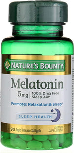 Nature’s Bounty Natural Sleep Aid Relaxation & Softgels 5mg 90ct (12 Pack) - Health Care > Vitamins Lifestyle