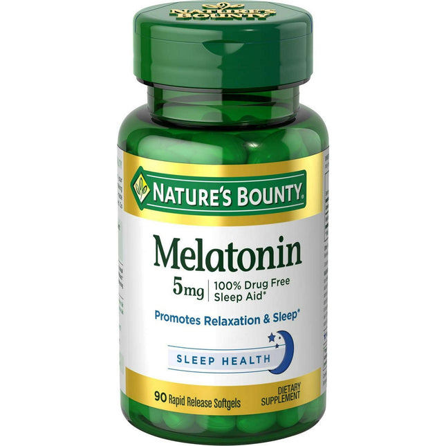 Nature’s Bounty Natural Sleep Aid Relaxation & Softgels 5mg 90ct (24 Pack) - Health Care > Vitamins Lifestyle