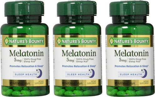 Nature’s Bounty Natural Sleep Aid Relaxation & Softgels 5mg 90ct (3 Pack) - Health Care > Vitamins Lifestyle