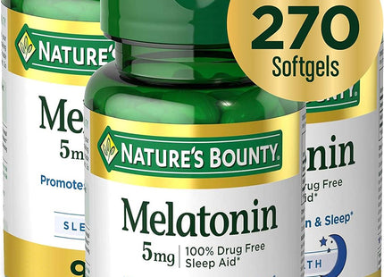 Nature’s Bounty Natural Sleep Aid Relaxation & Softgels 5mg 90ct - Health Care > Vitamins Lifestyle Supplements Minerals