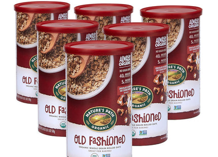 Nature’s Path Organic Old Fashioned Oatmeal Whole Grain Non-GMO 18oz (3 Pack) - Food & Beverages > Pasta Grains Cereals