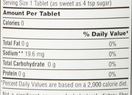 Necta Sweet Saccharin Sugar Substitute Zero-Calorie Tablets 1000ct (2 Pack) - Food & Beverages > Sweeteners Substitutes