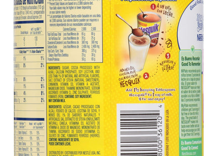 Nestle Nesquik Chocolate Flavor Powder Drink Mix Fat Free 14.1oz - Food & Beverages > Non-Alcoholic Drinks Squash Syrups