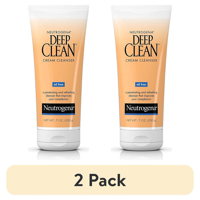 Neutrogena Deep Clean Cream Facial Cleanser With Salicylic Acid 7oz (2 Pack) - Personal Care > Skin Cleansers & Toners