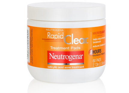 Neutrogena Rapid Clear Face Acne Treatment Pads Maximum Strength 60 Ct (3 Pack) - Personal Care > Skin & Blemish