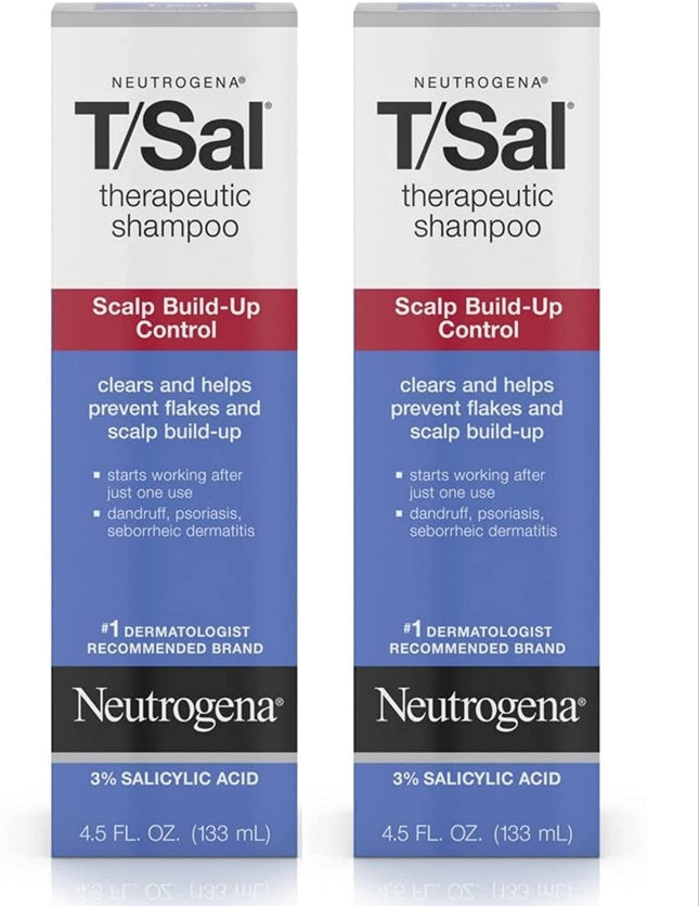 Neutrogena T/Sal Therapeutic Shampoo Scalp Build-up Control 4.5 FLoz (2 Pack) - Personal Care > Hair & Styling