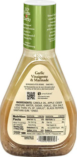 a bottle of garlic and garlic dressing