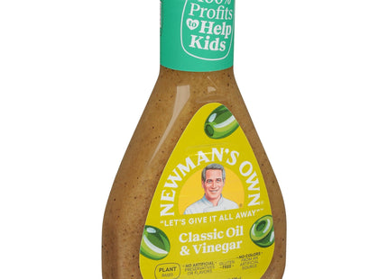 Newman’s Own Olive Oil & Vinegar Salad Dressing No Artificial 16oz (12 Pack) - Food Beverages > Condiments Sauces