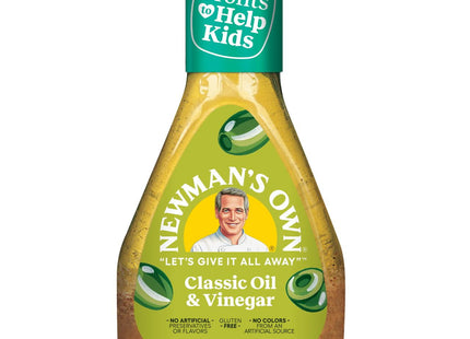 Newman’s Own Olive Oil & Vinegar Salad Dressing No Artificial 16oz (12 Pack) - Food Beverages > Condiments Sauces