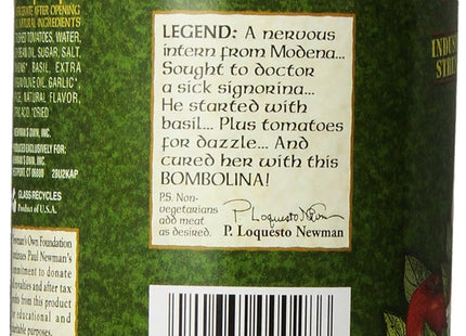 Newman’s Own Tomato & Basil Bambolina Pasta Sauce EV Olive Oil 24oz - Food Beverages > Condiments Sauces