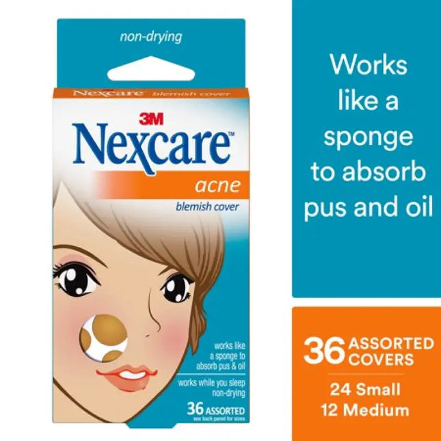 nexcare acne for kids with adhesives and gel