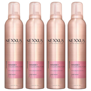 Nexxus Mousse Plus Volumizing Foam Styler Shine Smoothening 10.6oz (4 Pack) - Personal Care > Hair & Styling Products