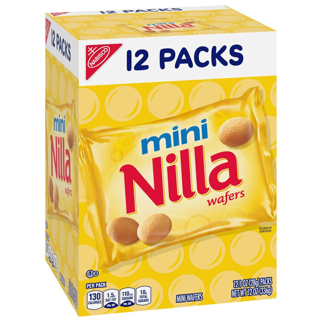 Nilla Wafers Mini Traditional Vanilla Wafer Cookies Snack 1oz 12ct (2 Pack) - Food & Beverages > Sweets Chocolate