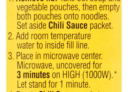 Nissin Bowl Noodles Hot & Spicy Beef Flavor Ramen Noodle Soup 3.28oz - Food Beverages > Pasta Grains Cereals