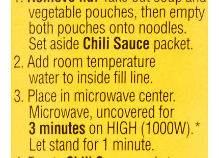 Nissin Bowl Noodles Hot & Spicy Beef Flavor Ramen Noodle Soup 3.28oz (3 Pack) - Food Beverages > Pasta Grains Cereals