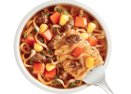 Nissin Cup O’Noodles Ramen Noodle Soup Beef Flavor 2.25oz (12 Pack) - Food & Beverages > Pasta Grains Cereals Noodles