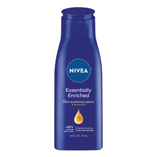 NIVEA Essentially Enriched Deep Nourishing Almond Oil Body Lotion 2.5oz (12 Pack) - Personal Care > Skin & Moisturizer