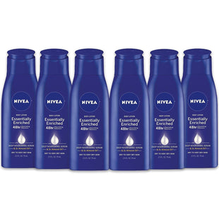 NIVEA Essentially Enriched Deep Nourishing Almond Oil Body Lotion 2.5oz (6 Pack) - Personal Care > Skin & Moisturizer