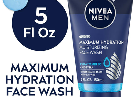 Nivea Men Maximum Moisturizing Cleansing Gel Face Wash Aloe Vera 5oz (5 Pack) - Personal Care > Skin Cleansers & Toners