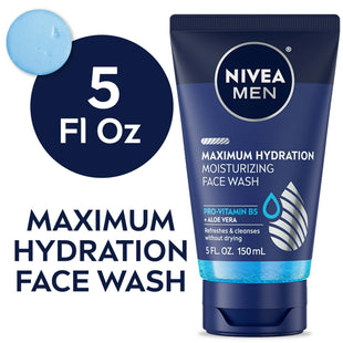 Nivea Men Maximum Moisturizing Cleansing Gel Face Wash Aloe Vera 5oz (5 Pack) - Personal Care > Skin Cleansers & Toners