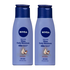 NIVEA Shea Nourish Body Lotion Dry Skin with Butter 2.5oz (2 Pack) - Personal Care > & Moisturizer