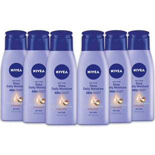 NIVEA Shea Nourish Body Lotion Dry Skin with Butter 2.5oz (6 Pack) - Personal Care > & Moisturizer