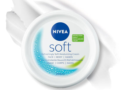 NIVEA Soft Refreshingly Moisturizing Cream JojobaOil VitaminE 6.8oz (8 Pack) - Personal Care > Skin Lotion & Moisturizer