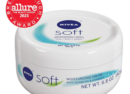 NIVEA Soft Refreshingly Moisturizing Cream JojobaOil VitaminE 6.8oz (2 Pack) - Personal Care > Skin Lotion & Moisturizer