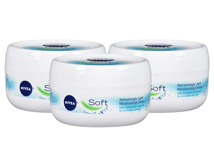 NIVEA Soft Refreshingly Moisturizing Cream JojobaOil VitaminE 6.8oz (12 Pack) - Personal Care > Skin Lotion &