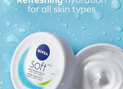 NIVEA Soft Refreshingly Moisturizing Cream JojobaOil VitaminE 6.8oz (12 Pack) - Personal Care > Skin Lotion &