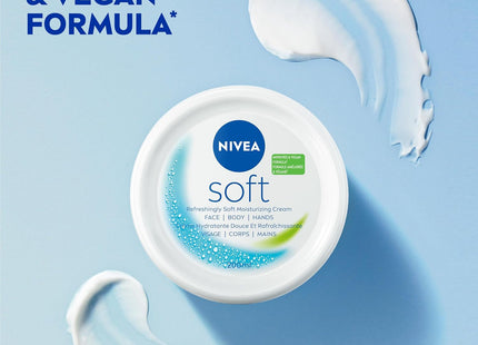 NIVEA Soft Refreshingly Moisturizing Cream JojobaOil VitaminE 6.8oz (24 Pack) - Personal Care > Skin Lotion &